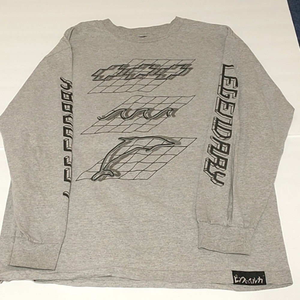 pink+dolphin long sleeve for men t- shirt - Picture 2 of 7